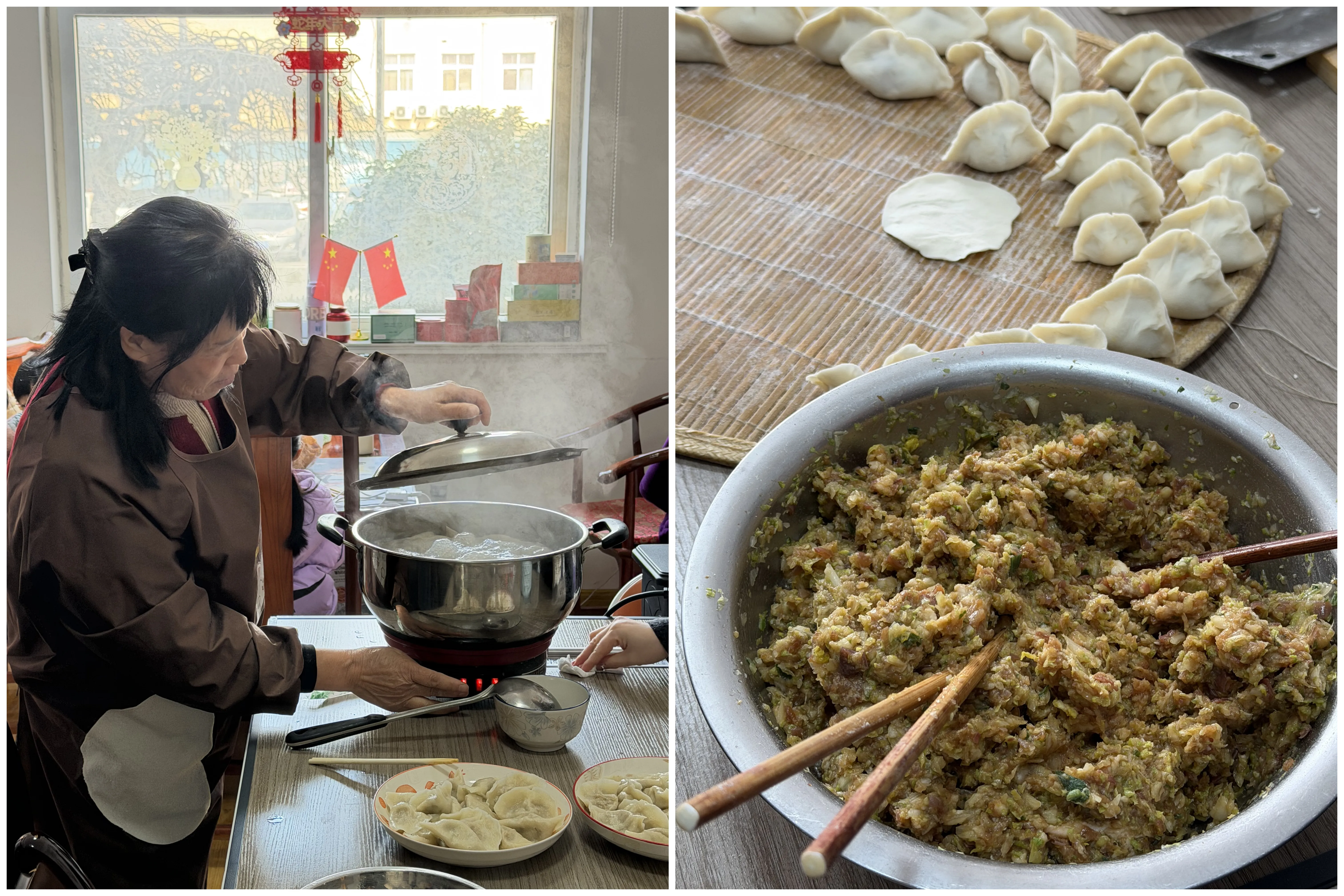 Haozhifeng comemora o pequeno ano novo com a tradição do bolinho de massa