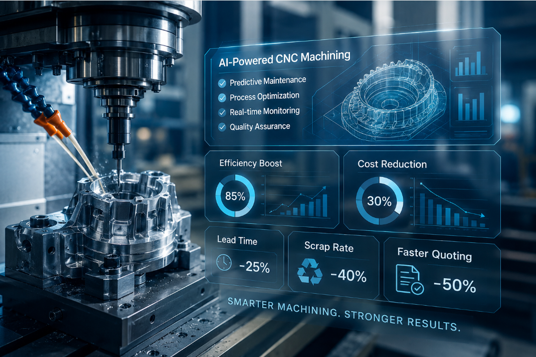 A inteligência artificial pode tornar a usinagem CNC mais rápida e econômica?